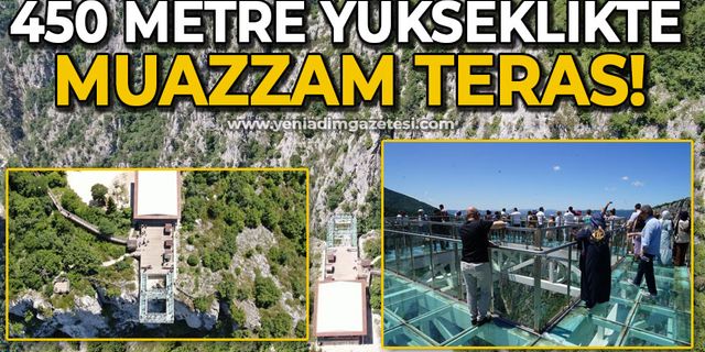 450 metre yükseklikte muazzam teras!