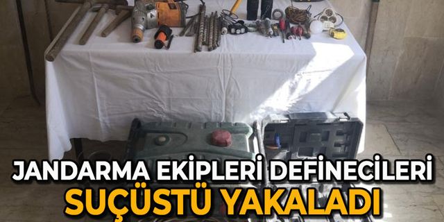 Jandarma ekipleri definecileri suçüstü yakaladı