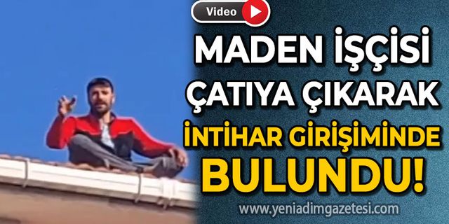 Maden işçisi intihara kalkıştı!