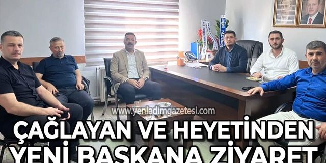 Mustafa Çağlayan ve heyetinden yeni başkan Uğur Recepkethüda'ya ziyaret