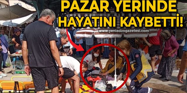 Yaşar Bakan pazar yerinde bir anda yere yığıldı: Müdahalelere rağmen kurtarılamadı