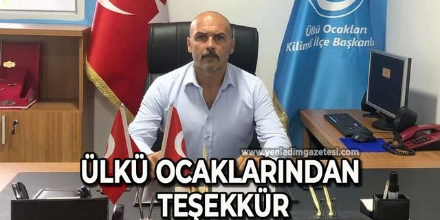 Ülkü Ocaklarından teşekkür