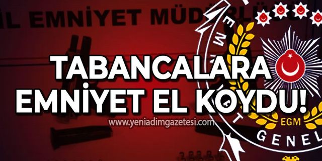 Zonguldak'ta polisten tabanca operasyonu