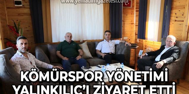 Zonguldak Kömürspor yönetimi Cezmi Yalınkılıç'ı ziyaret etti