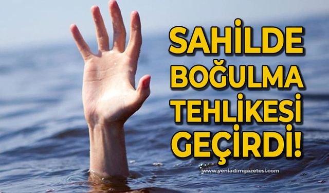 Denizde can pazarı: Boğulma tehlikesi geçirdi