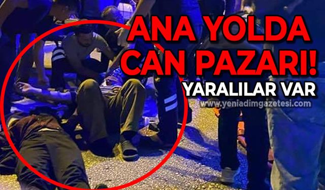 Ana yolda trafik kazası: 3 kişi yaralandı!
