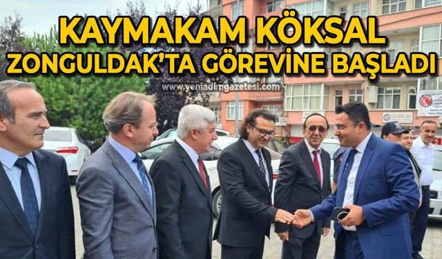 Kaymakam Selçuk Köksal Zonguldak'a gelerek görevine başladı