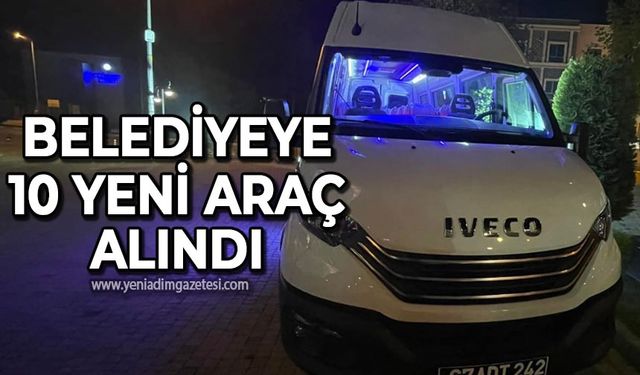Belediye 10 yeni araç alındı
