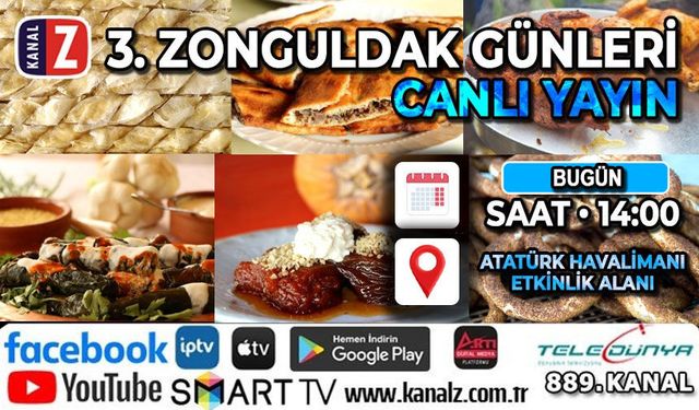 Zonguldak Günleri KANAL Z ekranlarında canlı yayınlanacak