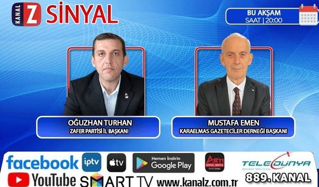 Sinyal bu akşam KANAL Z ekranlarında