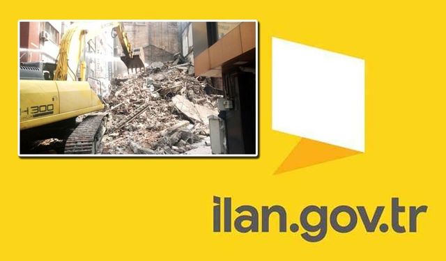 Hurda malzeme karşılığı bina yıkım ve molozların atılması işleri yapılacak