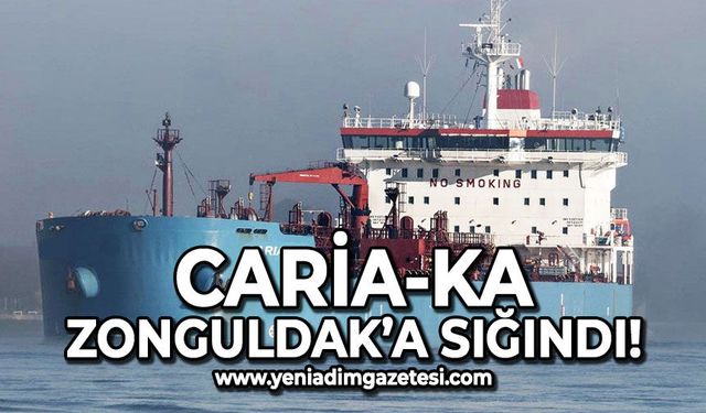 Zonguldak açıklarında hareketli saatler: Tanker gemisi Zonguldak'a sığındı