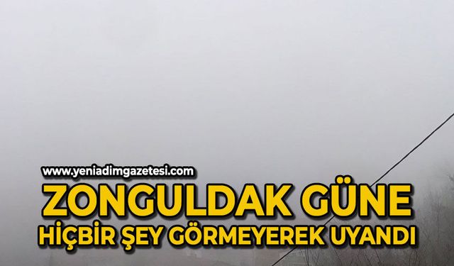 Zonguldak güne hiçbir şey görmeyerek uyandı