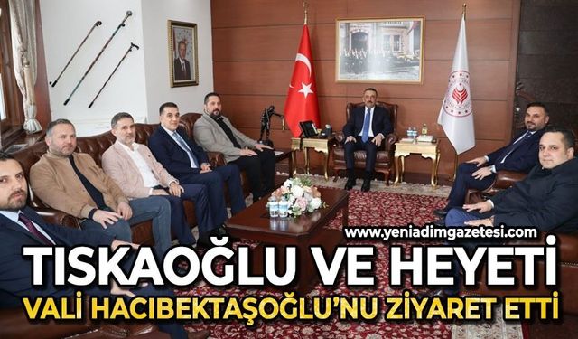 Nejdet Tıskaoğlu ve heyeti Vali Osman Hacıbektaşoğlu'nu ziyaret etti