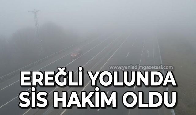 Zonguldak - Ereğli karayolunda sis etkili oldu