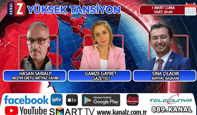 Yüksek Tansiyon bu akşam KANAL Z ekranlarında