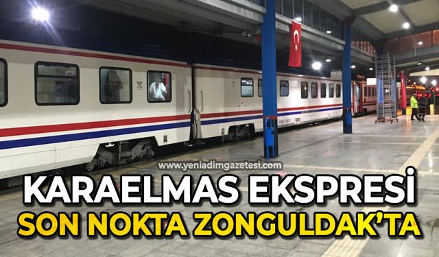 Karaelmas Ekspresi son nokta Zonguldak'ta