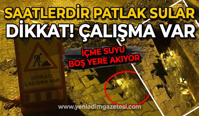Zonguldak'ta patlama: Belediye ekipleri sorunu bir türlü çözemedi!
