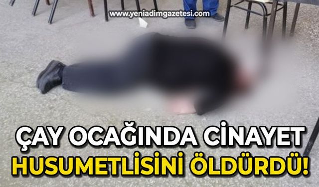 Çay ocağında cinayet: Husumetlisini öldürdü!