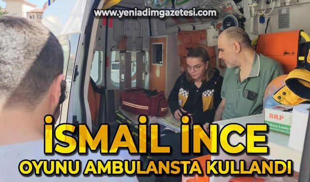 SMA hastası İsmail İnce oyunu ambulansta kullandı