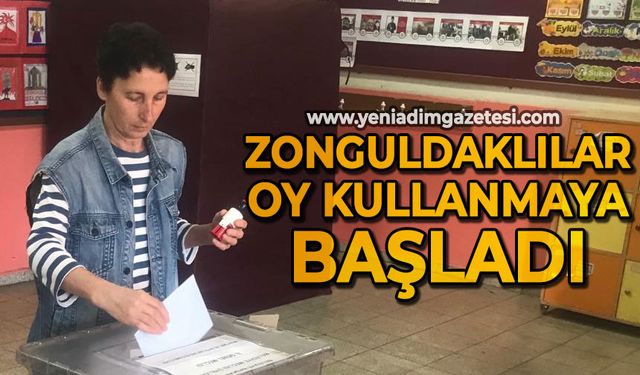 Seçimler başladı: Zonguldaklılar oy kullanıyor