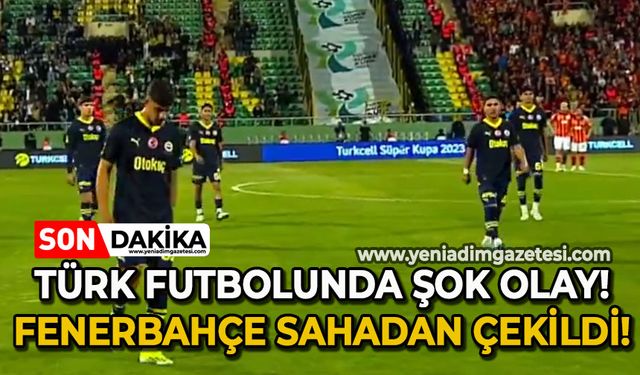 Türk futbolunda şok olay: Fenerbahçe sahadan çekildi!