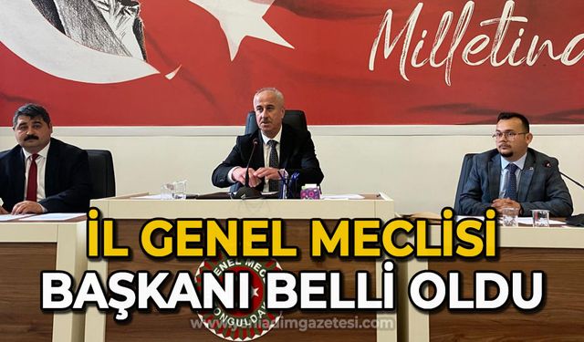 Zonguldak'ta yeni dönem başladı: İl Genel Meclisi başkanı belli oldu