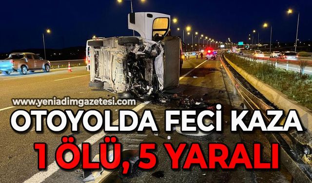 Kuzey Marmara Otoyolu'nda feci kaza: 1 ölü, 5 yaralı