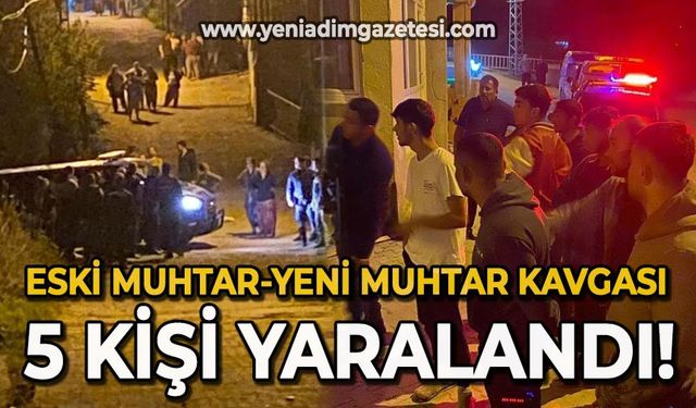 Zonguldak'ta eski muhtar ile yeni muhtar taraftarları arasında büyük kavga: 5 kişi yaralandı!