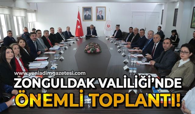 Zonguldak Valiliği'nde önemli toplantı: Mücadele devam edecek