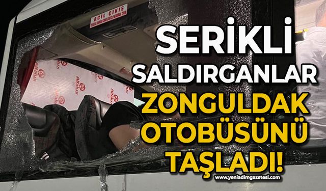 Serikli taraftarlar uyuşturucu ve alkol etkisinde Zonguldak otobüsüne saldırdılar!