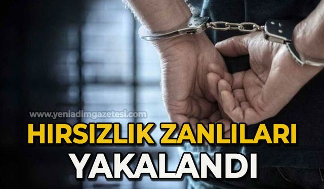 Hırsızlık zanlıları yakalandı