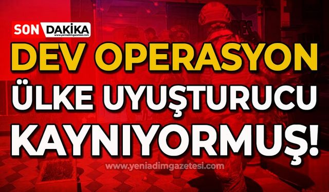 Büyük operasyon: Ülke uyuşturucu kaynıyormuş!