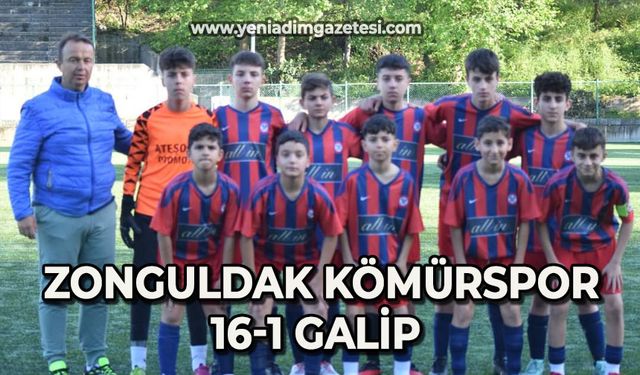 Zonguldak Kömürspor 16-1 galip