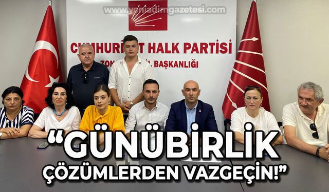 CHP İl Başkanı Devrim Dural: Günübirlik çözümlerden vazgeçin