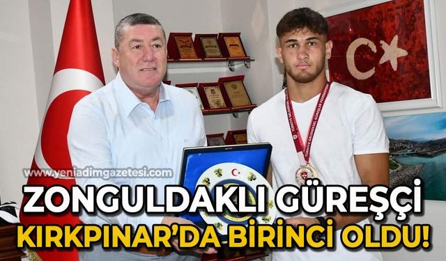 Zonguldak’lı Güreşçi Kırkpınar’da birinci oldu