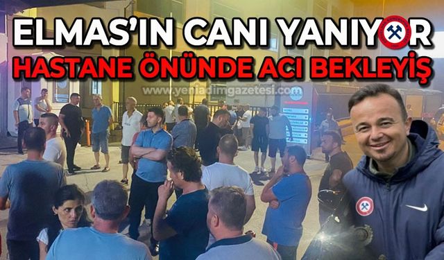 Hastane önünde acı bekleyiş: Dualar Zonguldakspor'un antrenörü için