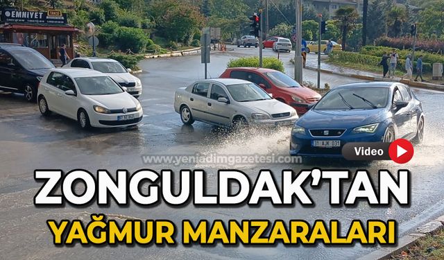Zonguldak'tan yağmur manzaraları