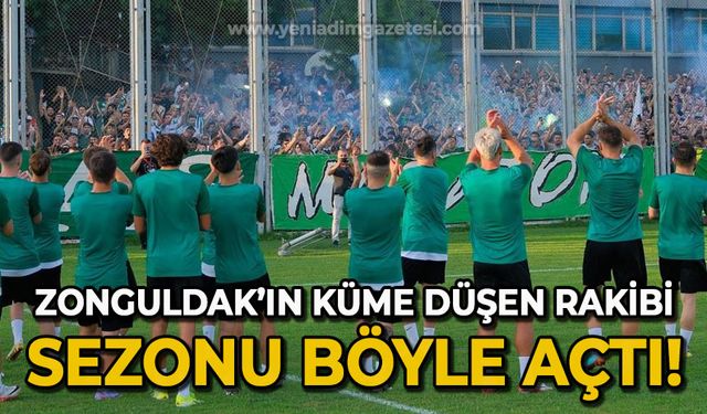 Zonguldak Kömürspor ile birlikte küme düştüler: Sezonu işte böyle açtılar!