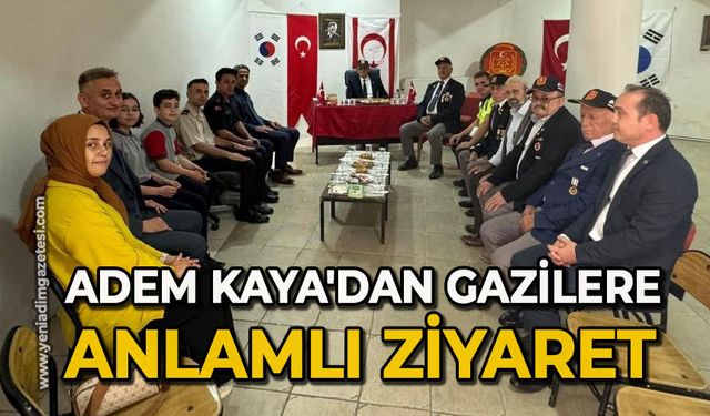 Adem Kaya'dan gazilere anlamlı ziyaret