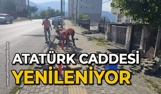 Atatürk Caddesi yenileniyor