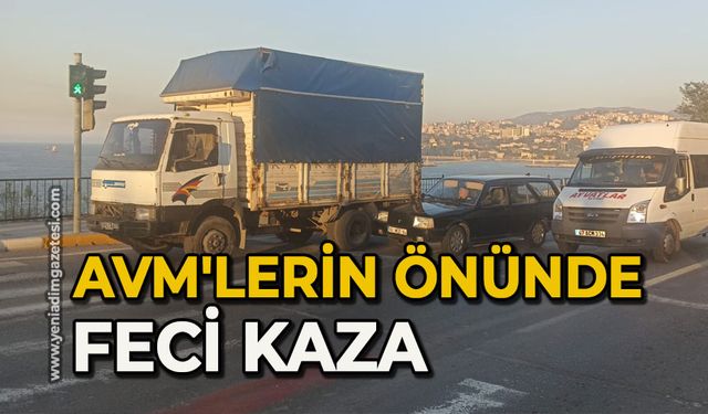 AVM'lerin önünde feci kaza