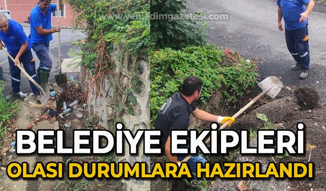 Belediye ekipleri olası durumlar öncesi önlemini aldı