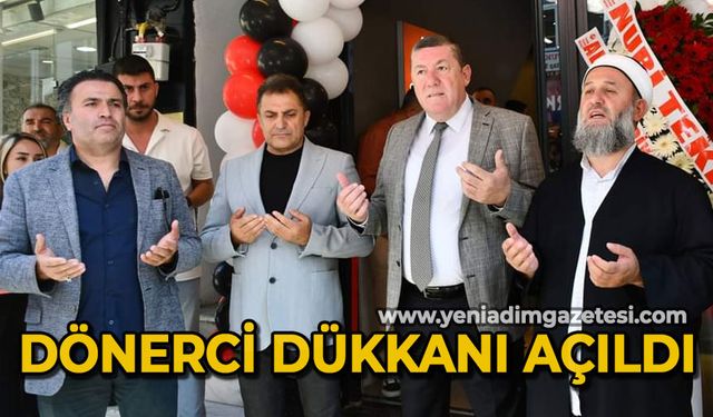 Dönerci dükkanı açıldı