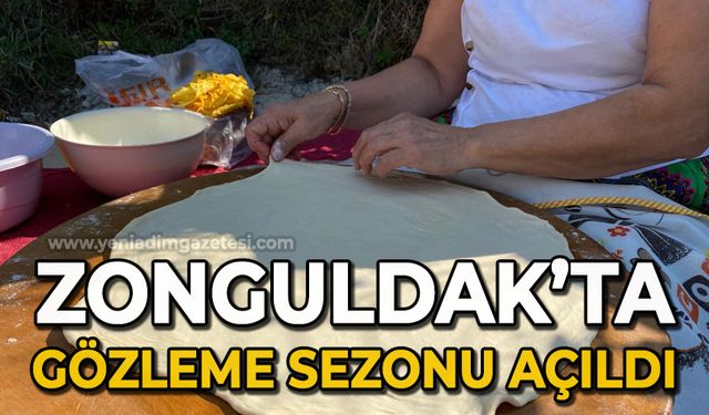 Zonguldak'ta gözleme sezonu açıldı