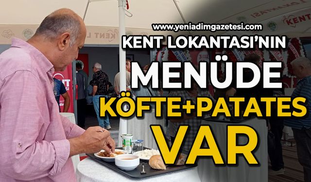 Kent Lokantası'nın menüsünde Tava Köfte ve Elma Dilim Patates var