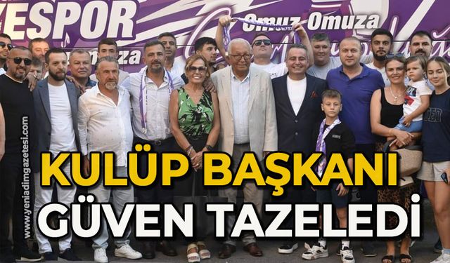 Kulüp başkanı güven tazeledi