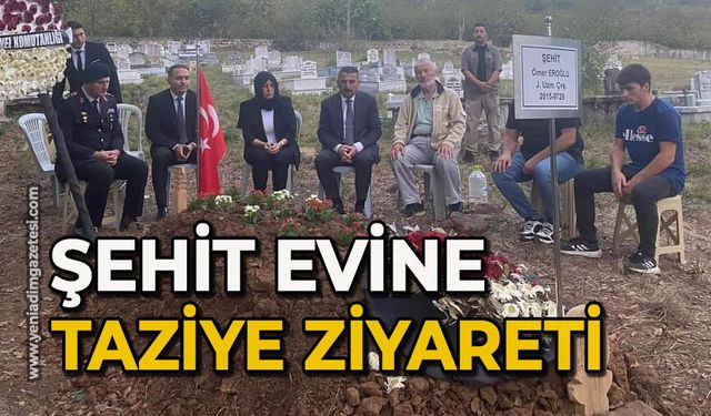 Şehit evine taziye ziyareti