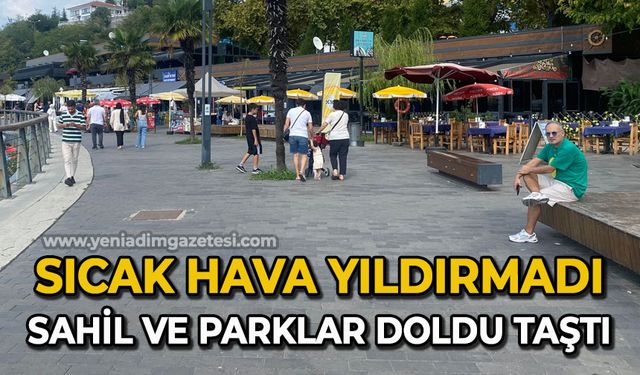 Sıcak hava yıldırmadı: Sahil ve parklar doldu taştı