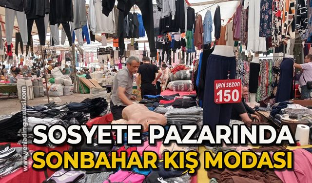 Sosyete pazarında sonbahar kış modası